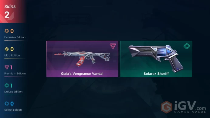 AP 2 skins | Gaia's Vengeance Vandal | Solarex Sheriff | V0394