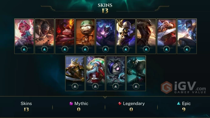 OCE  Unranked // ✨ +62 Champion / 3741 BE / +13 Skins / 92 Level / Full Access /  Click for Full Details