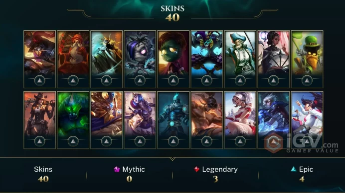 NA EMAIL CHANGEABLE 90 CHAMPIONS 40 SKINS Judgment Kayle Urf the Manatee Victorious Graves Maokai Orianna Last play 2024 