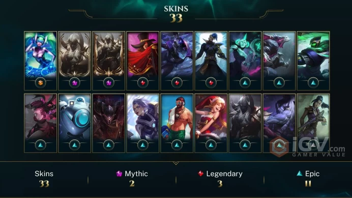 NA EMAIL CHANGEABLE 64 CHAMPIONS 37.9K BE 12.6kOE 33 SKINS + 35 INV Skins Prestige Blood Moon Aatrox 2X DJ SONA LAST PLAY 2022