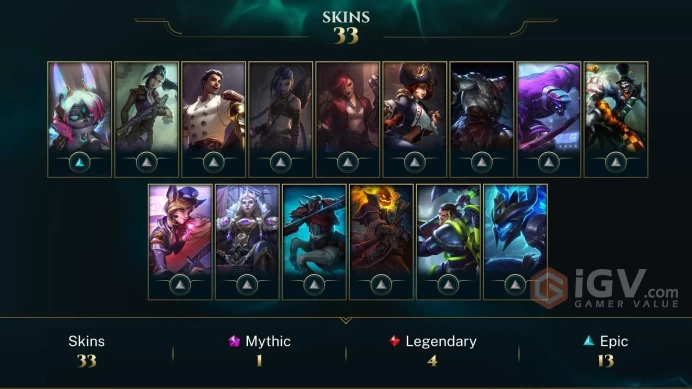 EUW EMAIL CHANGEABLE 80 CHAMPIONS 33 SKINS Prestige PROJECT: Zed Gun Goddess Miss Fortune 