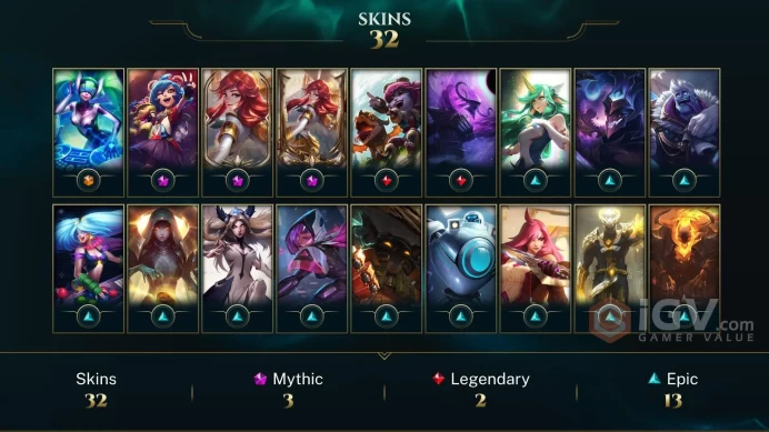EUW EMAIL CHANGEABLE 61 CHAMPIONS 32 SKINS Prestige Battle Academia Lux DJ SONA VICTORIOUS AATROX LUCIAN Annie-Versary LAST PLAY 2023