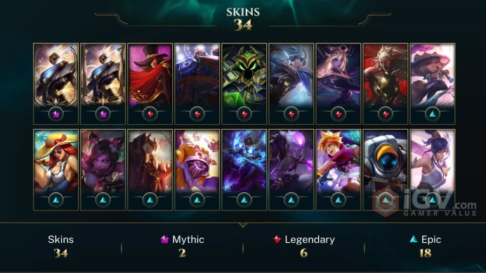 EUW EMAIL CHANGEABLE 56 CHAMPIONS 34 SKINS Prestige Pulsefire Thresh 2X LAST PLAY 2021