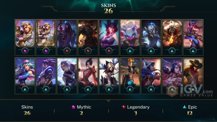 EUW EMAIL CHANGEABLE 16 LVL 32 CHAMPIONS 26 SKINS+MANY INV SKINS Prestige Arcade Caitlyn 2X LAST PLAY 2019