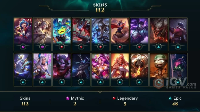 [LAN] - League of Legends | SKINS [114] | Champions [172] | LVL [322] | Full access + mail |