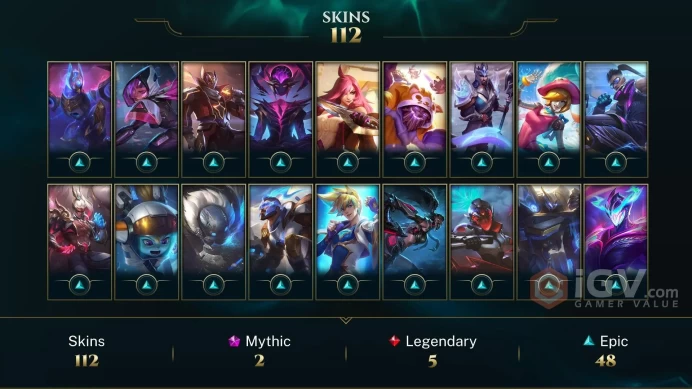 [LAN] - League of Legends | SKINS [114] | Champions [172] | LVL [322] | Full access + mail |
