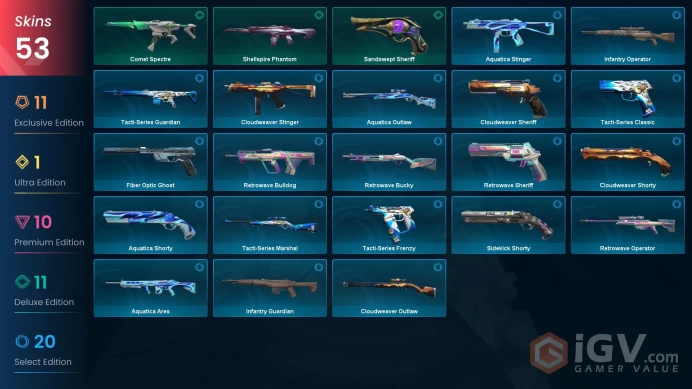 NA/USA 48050 VP Gravitational Uranium Neuroblaster Baton Prime//2.0 Karambit Cryostasis Vandal Neptune Vandal Valiant Hero Ghost Sovereign Ghos