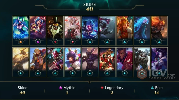 【LAN 】Level 169 90 Champ/ 40 Skins Full Access High Quality Account Instant Delivery️