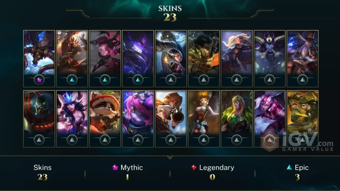 【LAN 】Level 47    47 Champ/ 23 Skins   Full Access  High Quality Account  Instant Delivery️