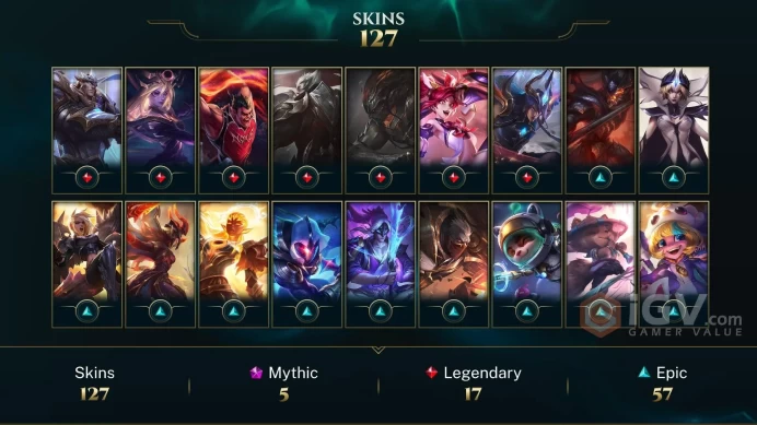 EUW MAILACCESS 75 CHAMPIONS 39K BE 127 SKINS PRESTIGE: AATROX JAX NEEKO 41 LITTLE LEGENDS LAST PLAY 2024 