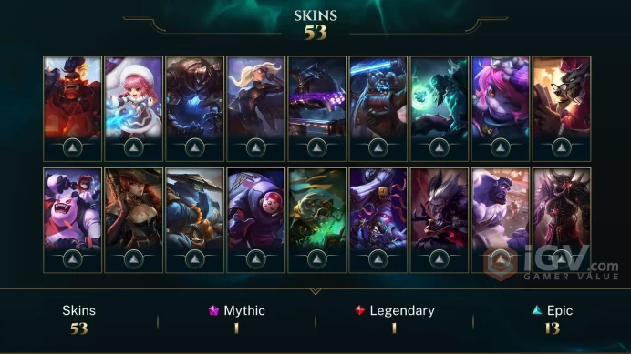 【LAN 】Level 113    99 Champ/ 53 Skins   Full Access  High Quality Account  Instant Delivery️