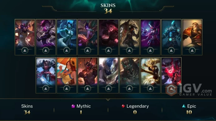 【LAN 】Level 105 61 Champ/ 37 Skins Full Access High Quality Account Instant Delivery️