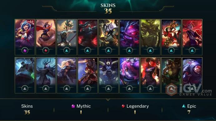 【LAN 】Level 64   114  Champ/ 35 Skins   Full Access  High Quality Account  Instant Delivery️