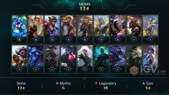 【LAN 】Level 240    150 Champ/ 125 Skins   Full Access  High Quality Account  Instant Delivery️