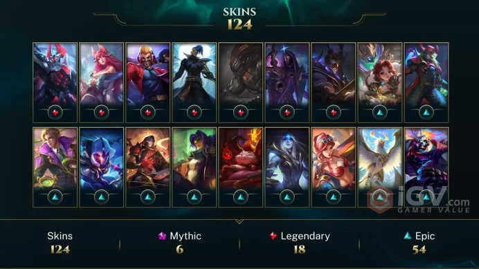 【LAN 】Level 240    150 Champ/ 125 Skins   Full Access  High Quality Account  Instant Delivery️