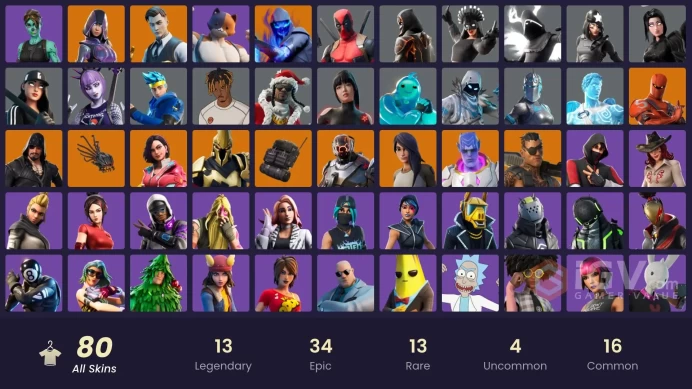 Full Access 80 skins | IKONIK | Glow | Gold Brutus | Gold Midas | Point Patroller | World Warrior | Trilogy | Catalyst | Hybrid | Joey