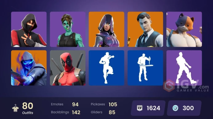 Full Access 276 skins | Travis Scott | Merry Mint Axe | Gold Brutus | Gold Midas | Fishstick (World Cup) | Gold Meowscles | Cloud Striker