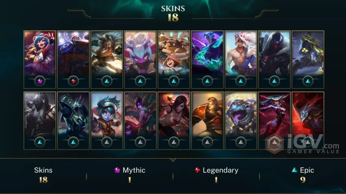 verified OLD HAND 【EUNE】2019-2022 Year NO BANS LVL 30+ Full Access Instant Delivery 32 Champions BE 97