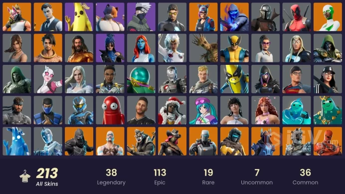 Full Access 213 skins | IKONIK | Blue Team Leader | Gold Midas | Gold Brutus | Gold Meowscles | Sultura | Ruin | Ragnarok | 350 VB