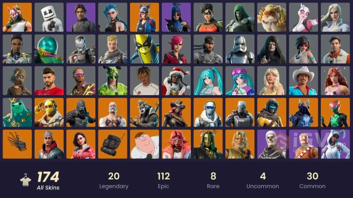 (PC PSN XBOX) 172 skins | Arcane Jinx | Arcane Vi | Calamity | Vendetta | Raptor | Valeria | Enforcer | Drift | Ragnarok | A.I.M. | Catalyst | S