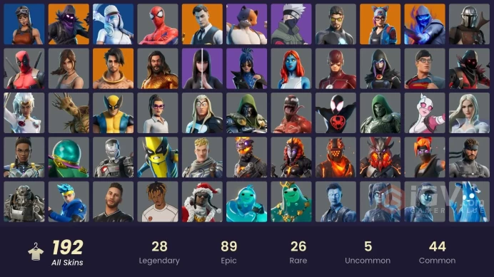 (PC PSN XBOX) 192 skins | Renegade Raider | Gold Brutus | Gold Midas | Subzero Cryptic | Fixer | Lina Scorch | Naruto Uzumaki | Sultura | Raven 
