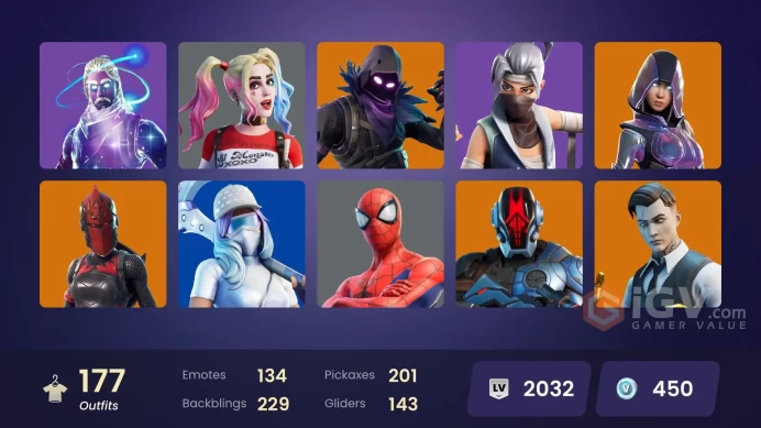 Full Access 177 skins | OG STW | Galaxy | Glow | Blue Team Leader | Blue Striker | Prodigy | Sultura | The Prisoner | Vendetta