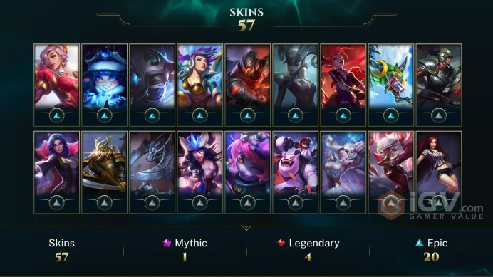 Turkey Victorious Orianna - Victorious Aatrox - Gun Goddess Miss Fortune - Lv 123 | 103 Champs | 57 Skins FULL ACCESS A135