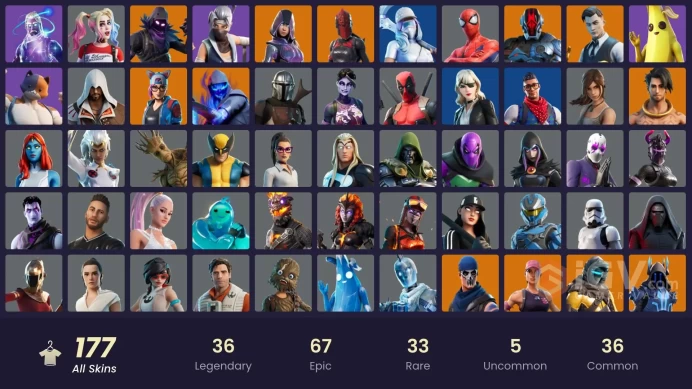 Full Access 177 skins | OG STW | Galaxy | Glow | Blue Team Leader | Blue Striker | Prodigy | Sultura | The Prisoner | Vendetta