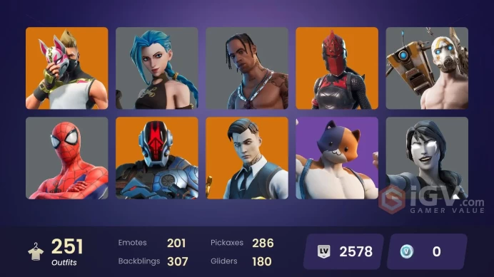 Full Access 245 skins | Travis Scott | Astro Jack | Master Chief (Matte Black) | Arcane Vi | Arcane Jinx | Eddie Brock