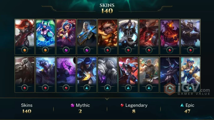 Russia Victorious Aatrox - Victorious Lucian - Victorious Blitzcrank - Lv 481 | 168 Champs | 140 Skins FULL ACCESS A145