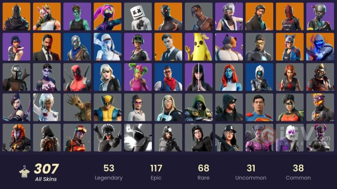 Full Access 306 skins | OG STW | Black Knight | Travis Scott | Merry Mint Axe | The Reaper | Royale Knight | Elite Agent | Sparkle Specialist