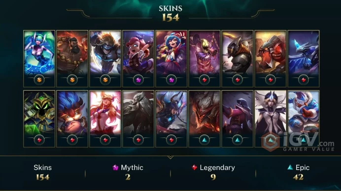 Southeast Asia Victorious Orianna - Victorious Maokai - Victorious Graves - Lv 217 | 154 Champs | 154 Skins FULL ACCESS A137