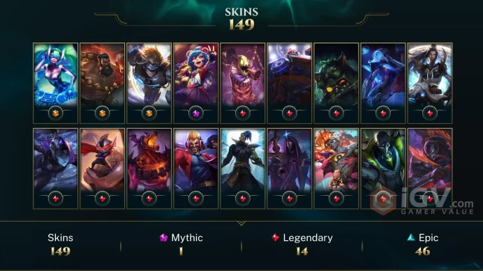 Russia Victorious Orianna - Victorious Graves - Victorious Aatrox - Lv 271 | 160 Champs | 149 Skins FULL ACCESS A150