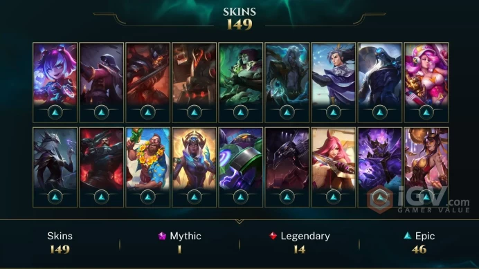 Russia Victorious Orianna - Victorious Graves - Victorious Aatrox - Lv 271 | 160 Champs | 149 Skins FULL ACCESS A150