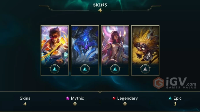 Oceania Tranquility Dragon Karma - Space Groove Twisted Fate - Blackfrost Alistar - Lv 42 | 46 Champs | 4 Skins FULL ACCESS A552