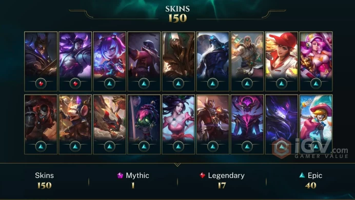 North America Spirit Guard Udyr - Elementalist Lux - Soulstealer Vayne - Lv 77 | 120 Champs | 150 Skins FULL ACCESS A157