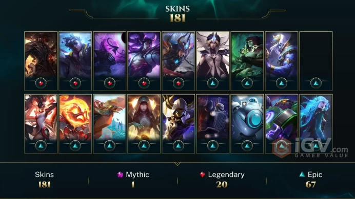 North America Victorious Orianna - K/DA ALL OUT Seraphine Indie - Spirit Guard Udyr - Lv 270 | 170 Champs | 181 Skins FULL ACCESS A164