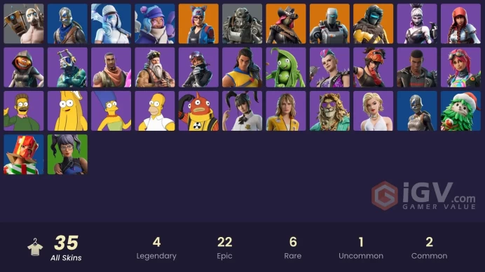 [PSN/XBOX/NIN/PC] 35 SKINS | BLUE SQUIRE | ROYALE KNIGHT | STAGE 4 - NO PONYTAIL | STAGE 5 | STAGE 4 | A.I.M. | PSYCHO BANDIT | T-60 POWER ARMOR