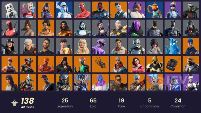 [NIN/PC] 138 SKINS | OG STW | IKONIK | GLOW | NEO VERSA | GOLD MIDAS | GOLD BRUTUS | WORLD CUP | BLUE STRIKER | CLOUD STRIKER | TART TYCOON 