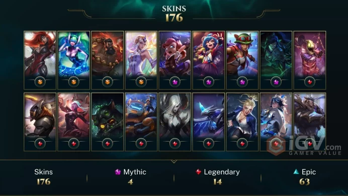 North America Victorious Orianna - Victorious Maokai - Victorious Graves - Lv 332 | 170 Champs | 176 Skins FULL ACCESS A168