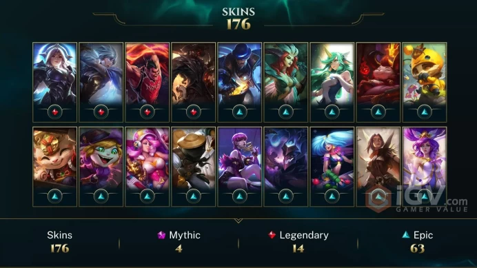 North America Victorious Orianna - Victorious Maokai - Victorious Graves - Lv 332 | 170 Champs | 176 Skins FULL ACCESS A168