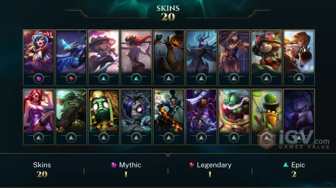 North America UFO Corki - Judgment Kayle - Annie-Versary - Lv 59 | 68 Champs | 20 Skins FULL ACCESS A214