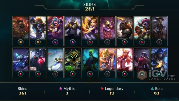 North America Spirit Guard Udyr - Pulsefire Ezreal - Prestige True Damage Yasuo - Lv 315 | 157 Champs | 261 Skins FULL ACCESS A229