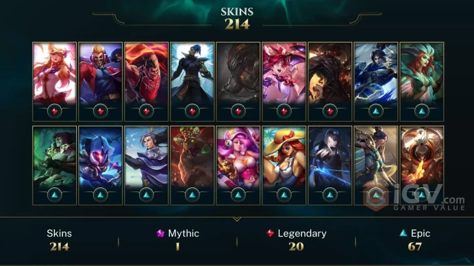 North America Victorious Maokai - Victorious Aatrox - Elementalist Lux - Lv 67 | 137 Champs | 214 Skins FULL ACCESS A233