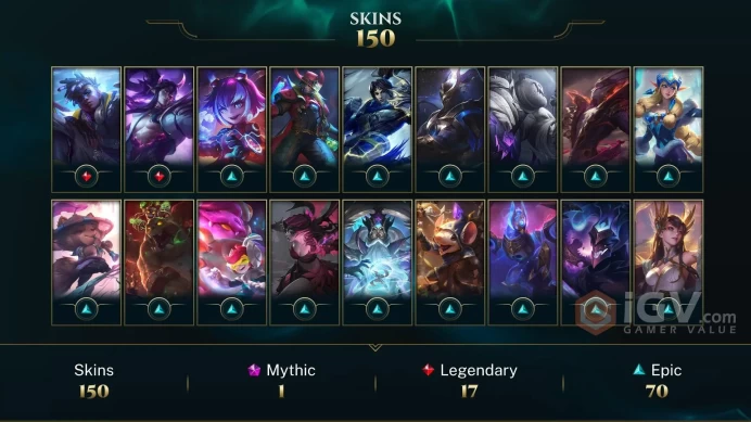 Middle East Victorious Graves - Victorious Aatrox - Victorious Lucian - Lv 219 | 169 Champs | 150 Skins FULL ACCESS A238