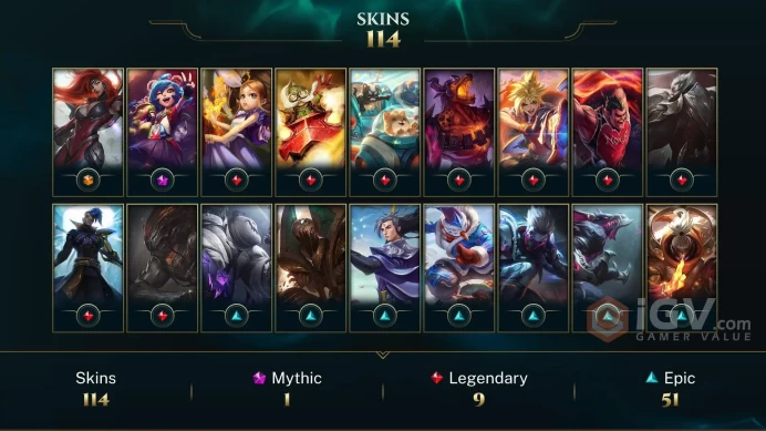 Middle East Victorious Sejuani - Victorious Anivia - Gun Goddess Miss Fortune - Lv 506 | 168 Champs | 114 Skins FULL ACCESS A242