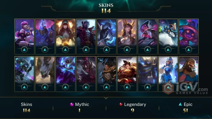 Middle East Victorious Sejuani - Victorious Anivia - Gun Goddess Miss Fortune - Lv 506 | 168 Champs | 114 Skins FULL ACCESS A242