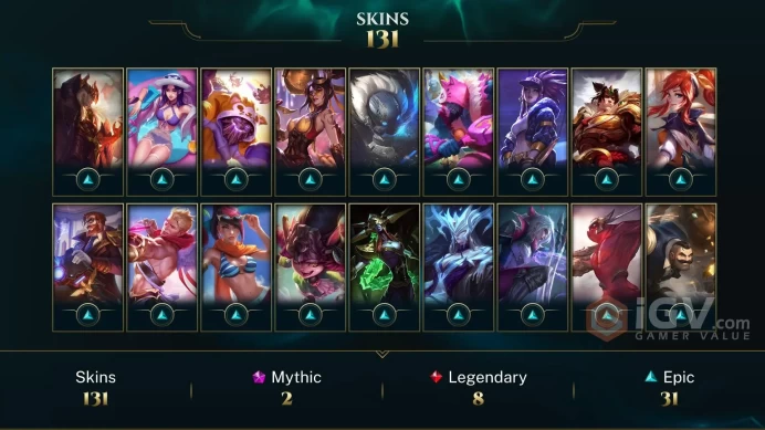 Middle East Victorious Orianna - Victorious Lucian - Prestige Battle Queen Diana - Lv 274 | 159 Champs | 131 Skins FULL ACCESS A244