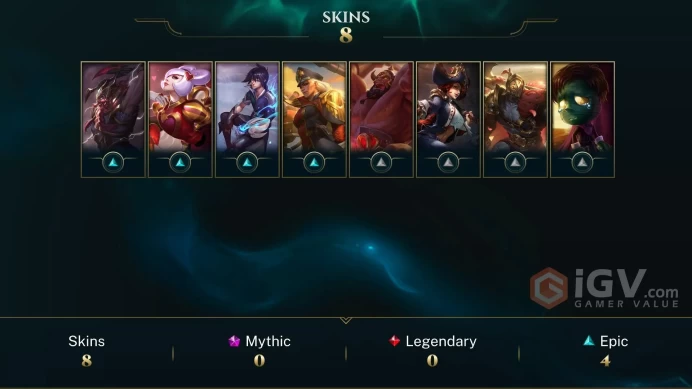 Middle East SSG Ezreal - SKT T1 Olaf - Heartseeker Orianna - Lv 44 | 47 Champs | 8 Skins FULL ACCESS A249