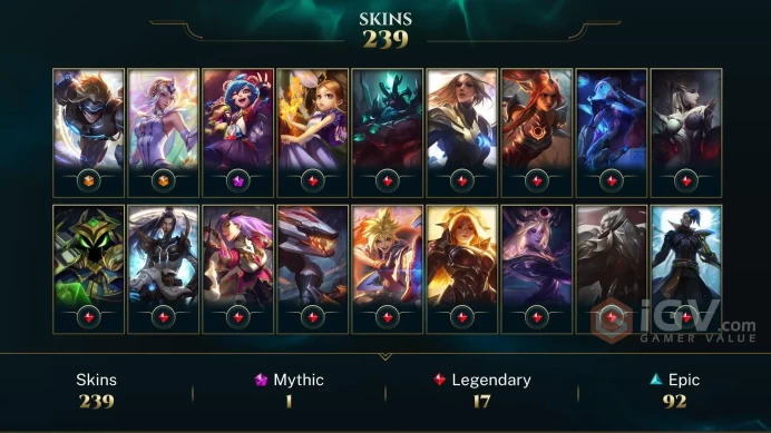 Latin America North Pulsefire Ezreal - Elementalist Lux - Annie-Versary - Lv 421 | 167 Champs | 239 Skins FULL ACCESS A361
